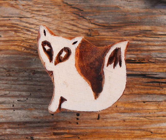 Tierstempel, Stoffdruckstempel, Holzdruckstempel, Blaudruckstempel, Fuchs