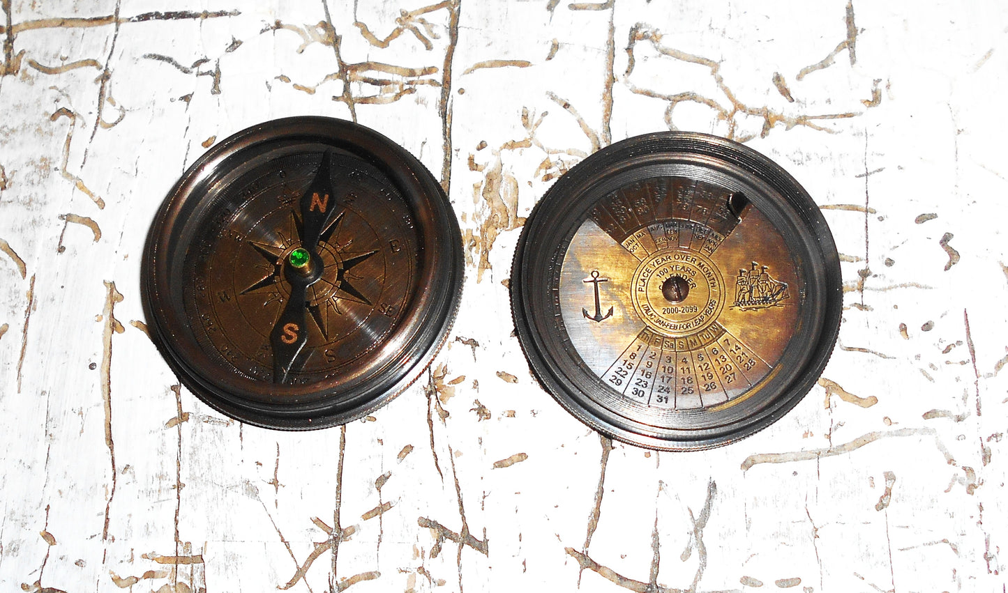 Kompass, hundertjähriger Kalender