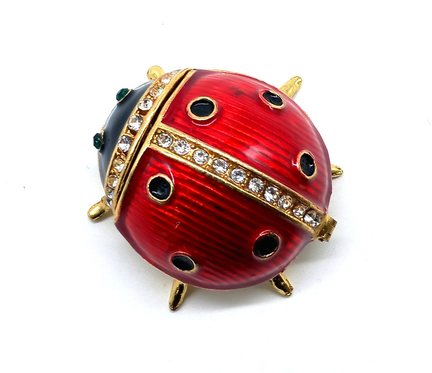 Schmuck-Dose Fabergé Marienkäfer kleine Punkte