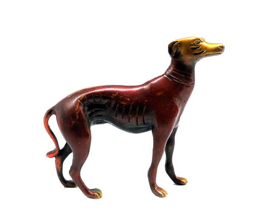 Messing-Figur Windhund