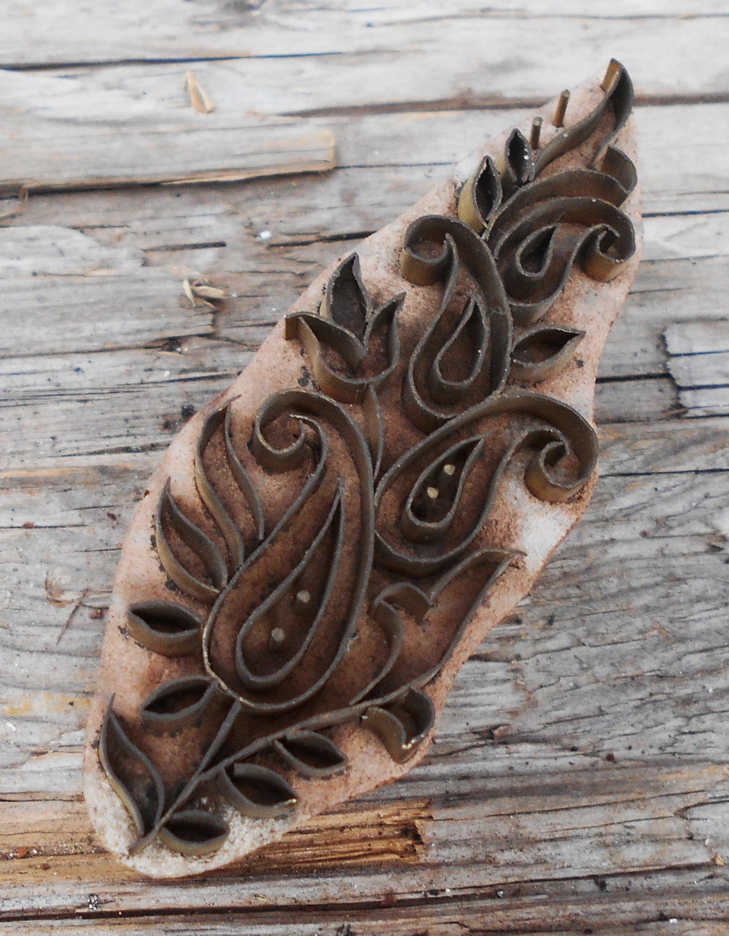 Metallstempel, Leinenstempel, Stoffdruckstempel, Bordüre