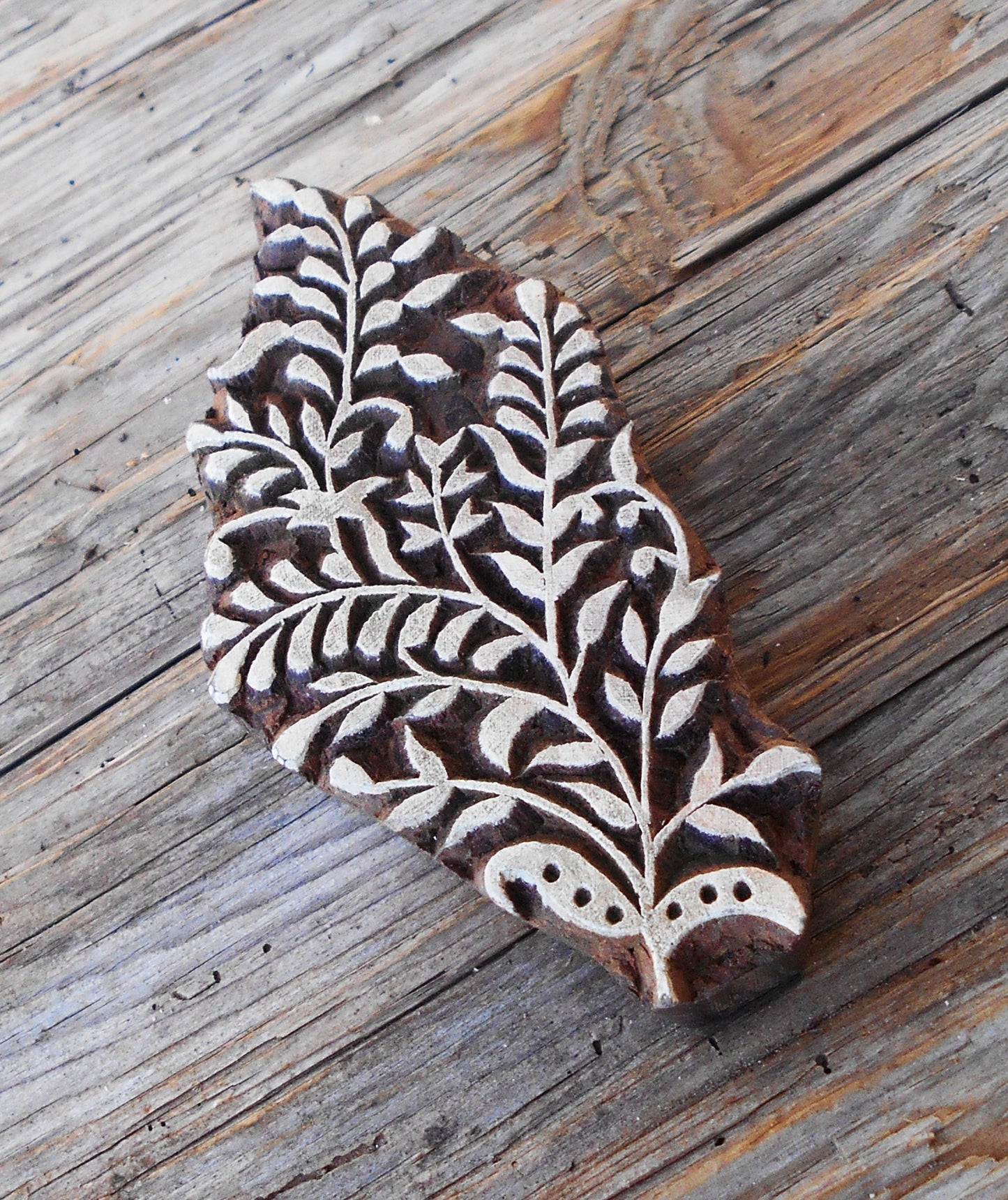 Textilstempel, Stoffdruckstempel, Holzdruckstempel, Druckstempel