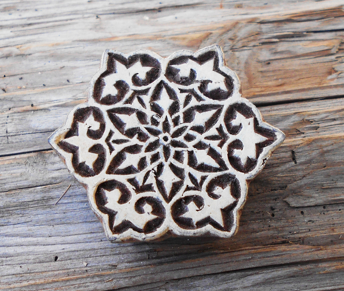 Textilstempel, Stoffdruckstempel, Holzdruckstempel, Druckstempel