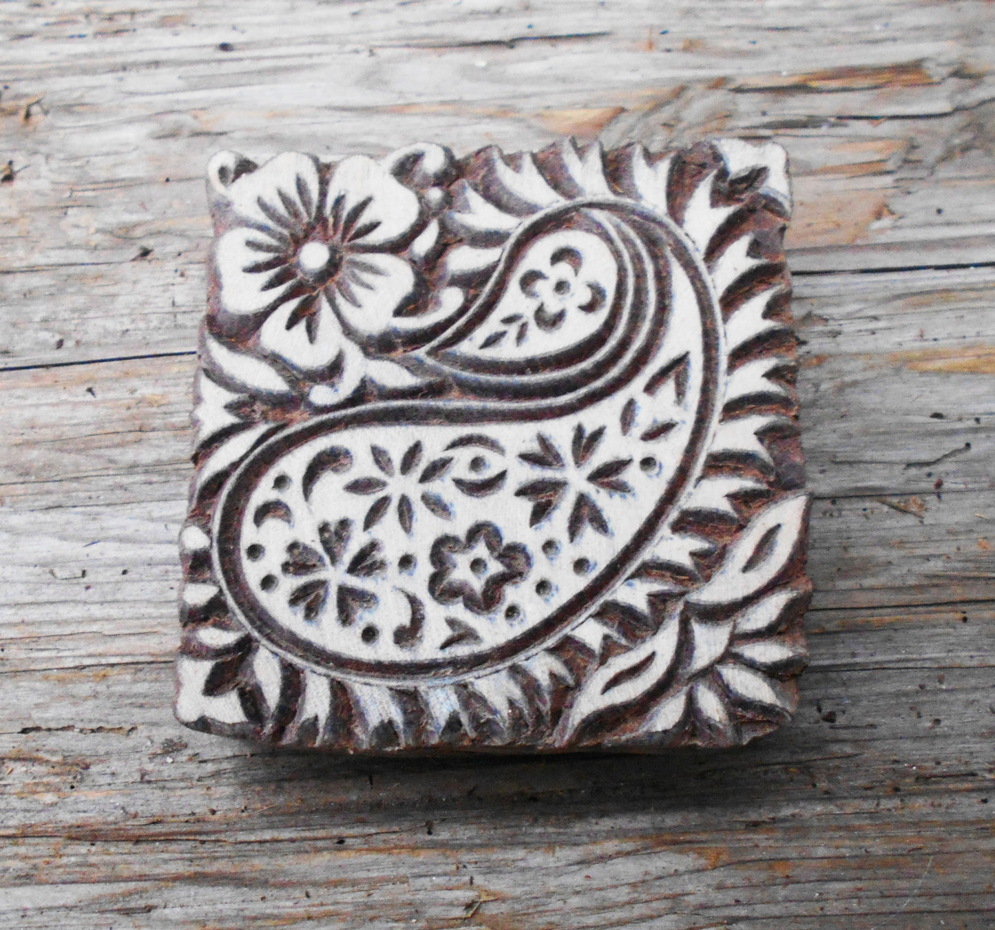 Motivstempel, Stoffdruckstempel, Holzdruckstempel, Textilstempel