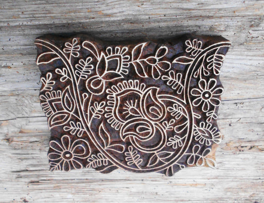 Motivstempel, Stoffdruckstempel, Holzdruckstempel, Textilstempel, Blaudruckstempel