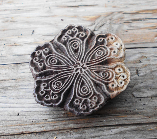 Holzdruckstempel, Stoffdruckstempel, Textilstempel, Motivstempel, Druckstempel