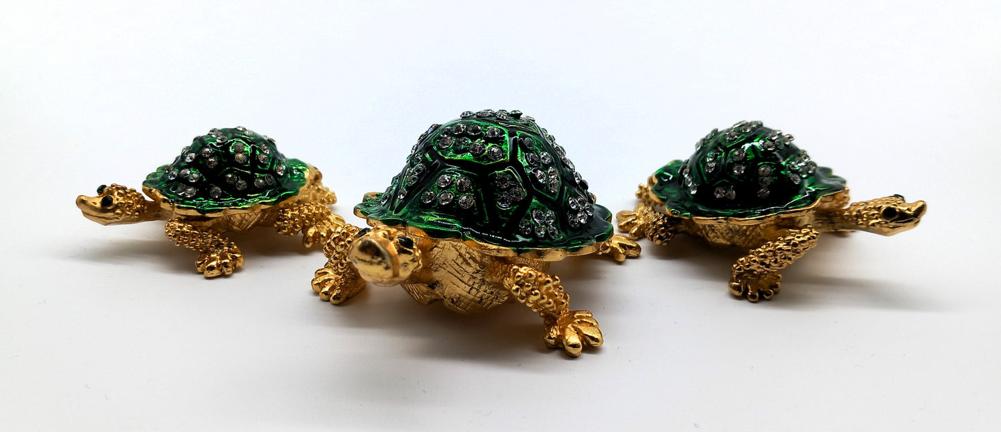 Döschen Aufbewahrung Fabergé Schildkröte mittelgroß