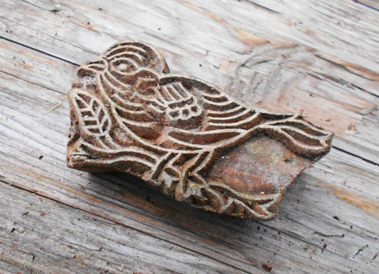 Tierstempel, Stoffdruckstempel, Holzdruckstempel, Blaudruckstempel, Vogel