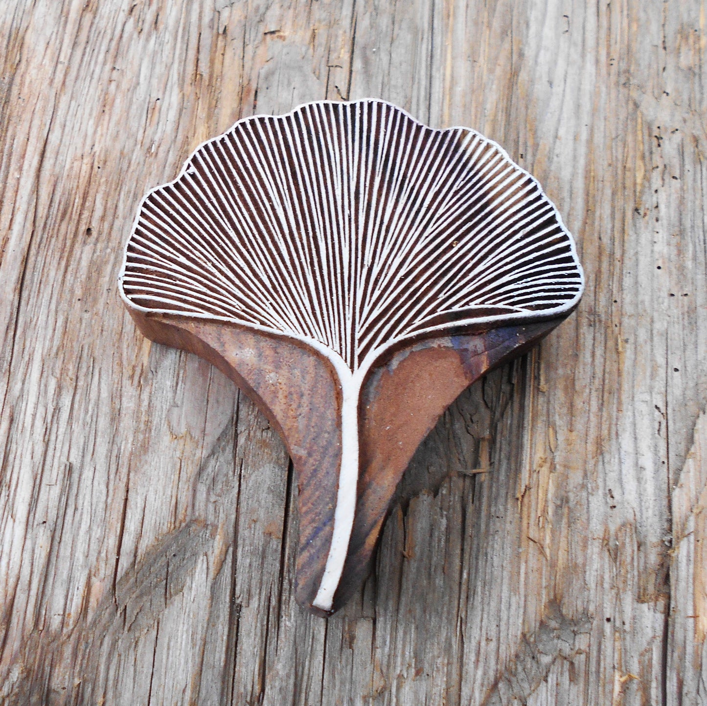 Stoffdruckstempel, Holzdruckstempel, Motivstempel, Blaudruckstempel, Ginko