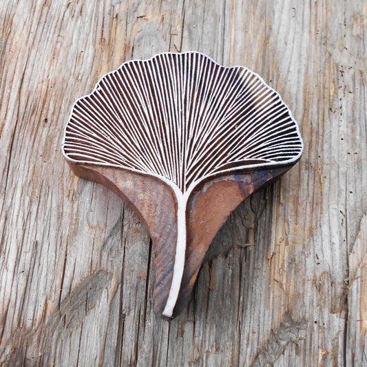 Stoffdruckstempel, Holzdruckstempel, Motivstempel, Blaudruckstempel, Ginko