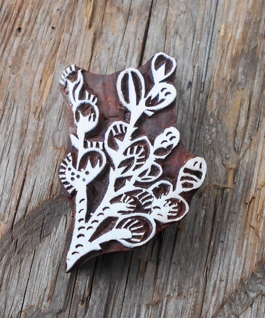 Stoffdruck Stempel, Holzdruckstempel, Motivstempel, Blaudruckstempel, Textildruck