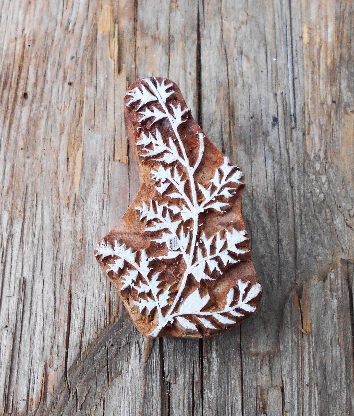 Holzdruckstempel, Motivstempel, Blaudruckstempel, Stoffdruckstempel, Botanik