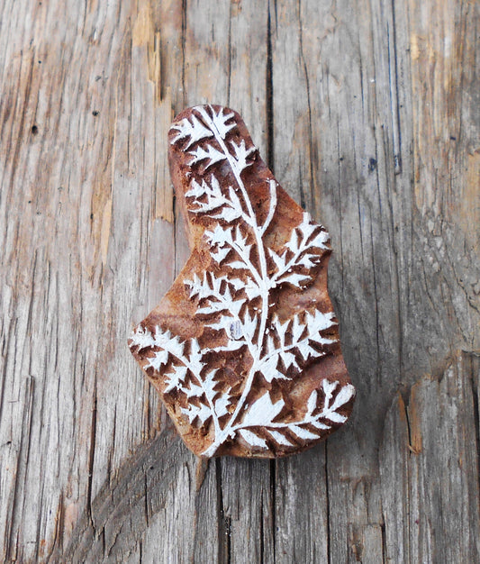 Holzdruckstempel, Motivstempel, Blaudruckstempel, Stoffdruckstempel, Botanik