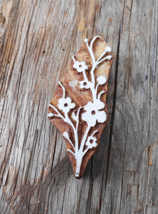 Stoffdruck Stempel, Holzdruckstempel, Motivstempel, Blaudruckstempel, Textildruck