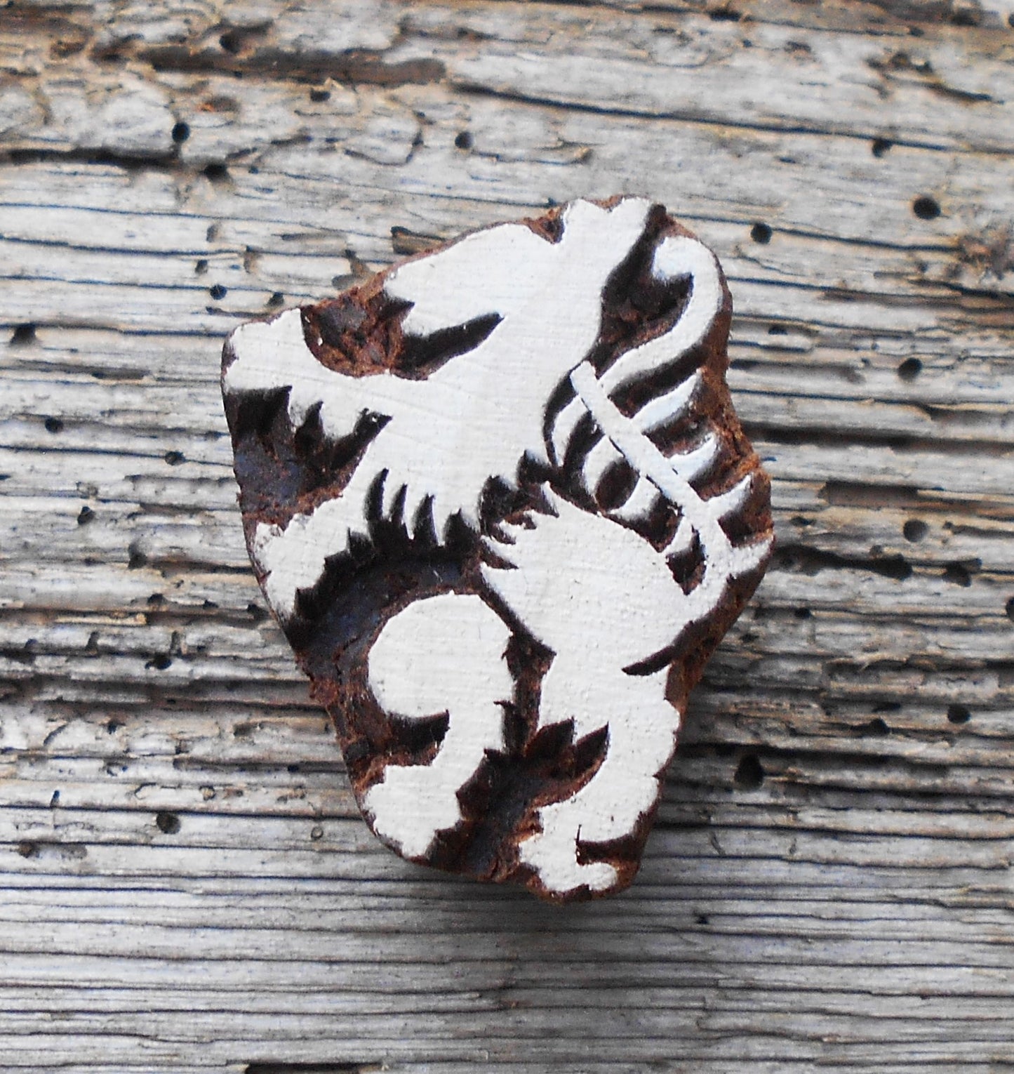 Tierstempel, Stoffdruckstempel, Holzdruckstempel, Blaudruckstempel, steirischer Panther