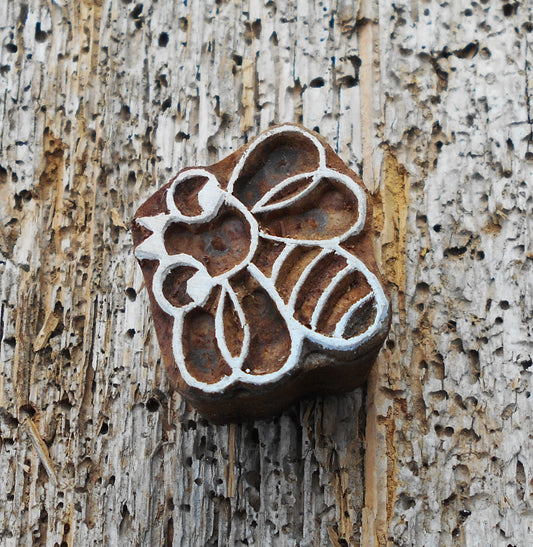 Tierstempel, Stoffdruckstempel, Holzdruckstempel, Blaudruckstempel, Biene
