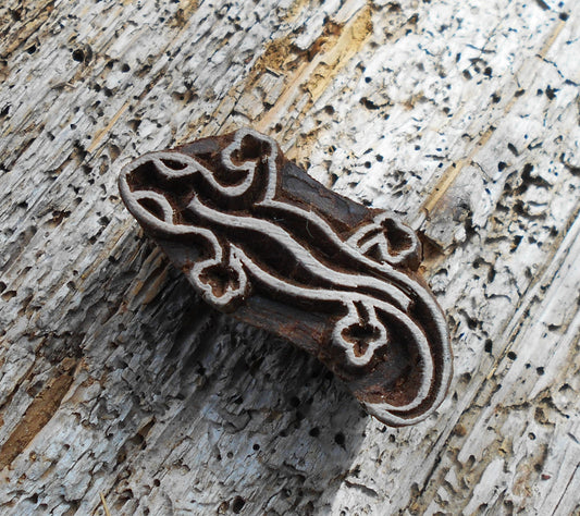 Tierstempel, Stoffdruckstempel, Holzdruckstempel, Blaudruckstempel, Echse