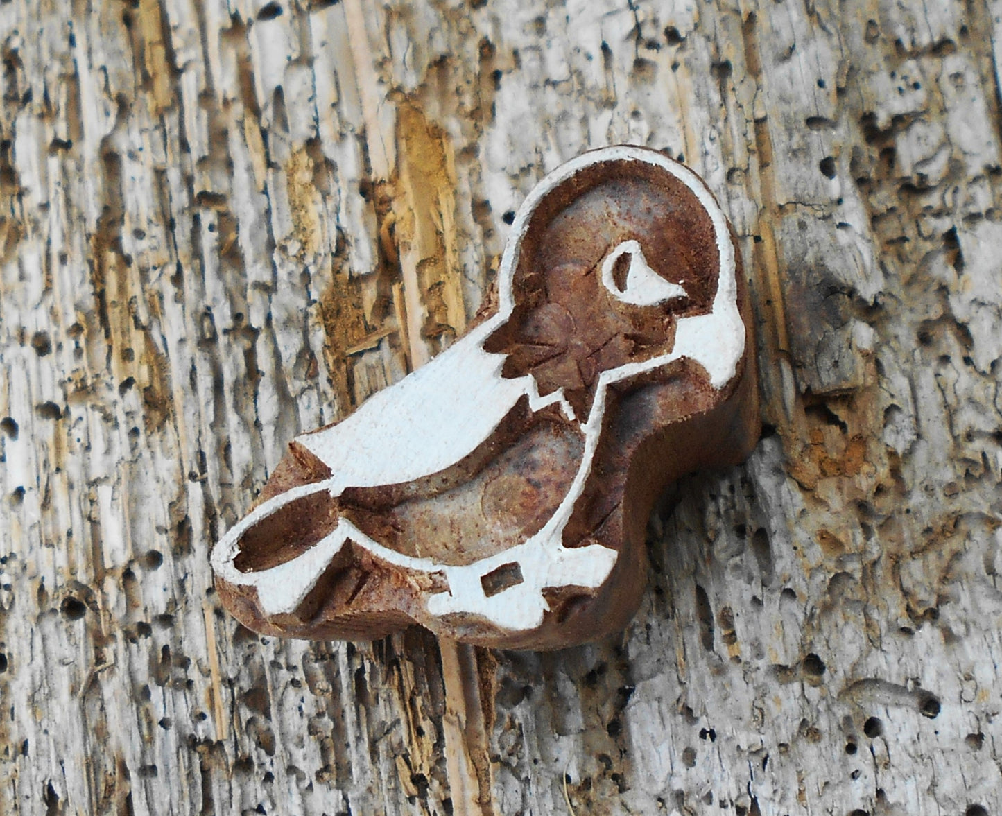 Tierstempel, Stoffdruckstempel, Holzdruckstempel, Blaudruckstempel, Vogel