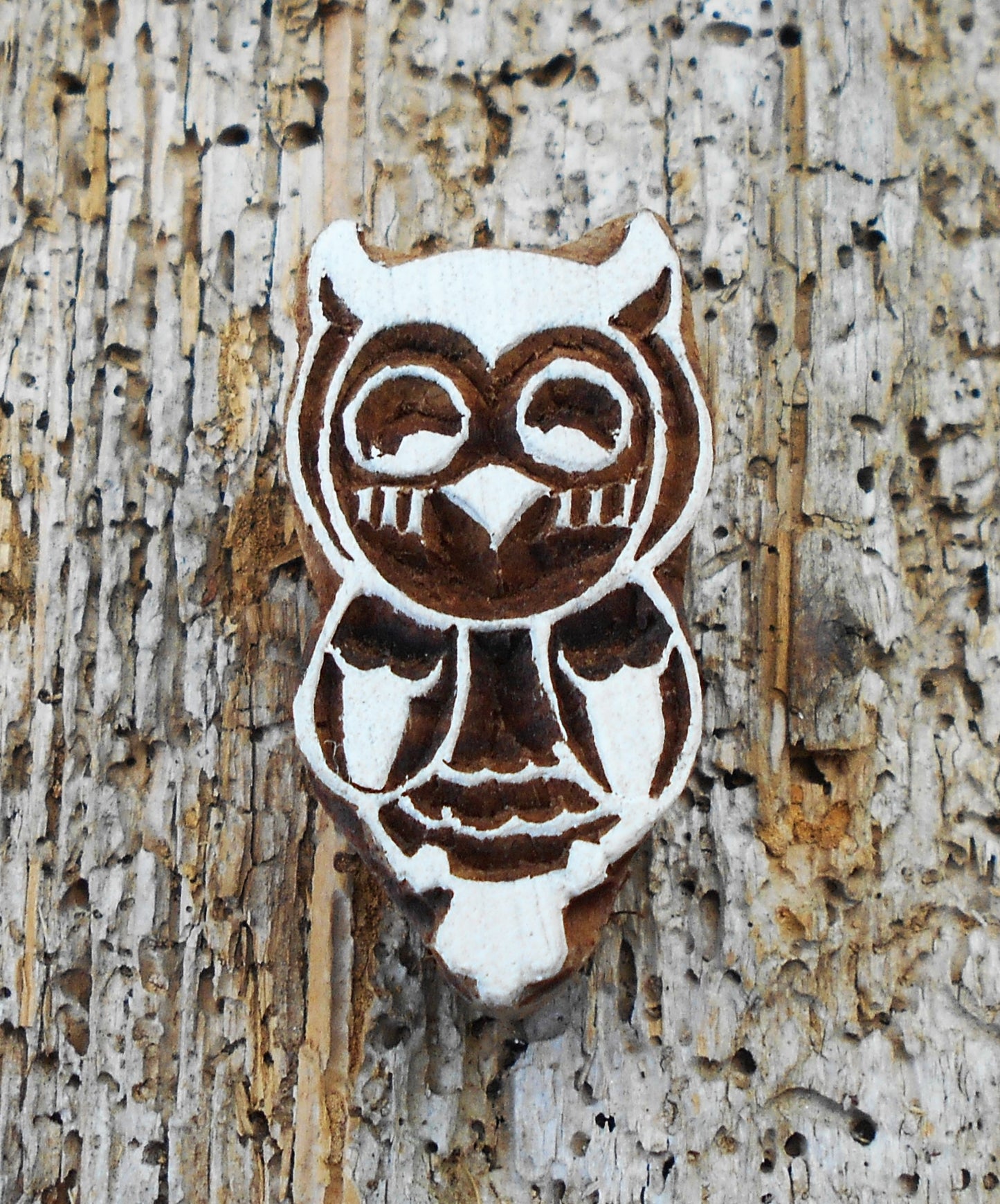Tierstempel, Stoffdruckstempel, Holzdruckstempel, Blaudruckstempel, Eule