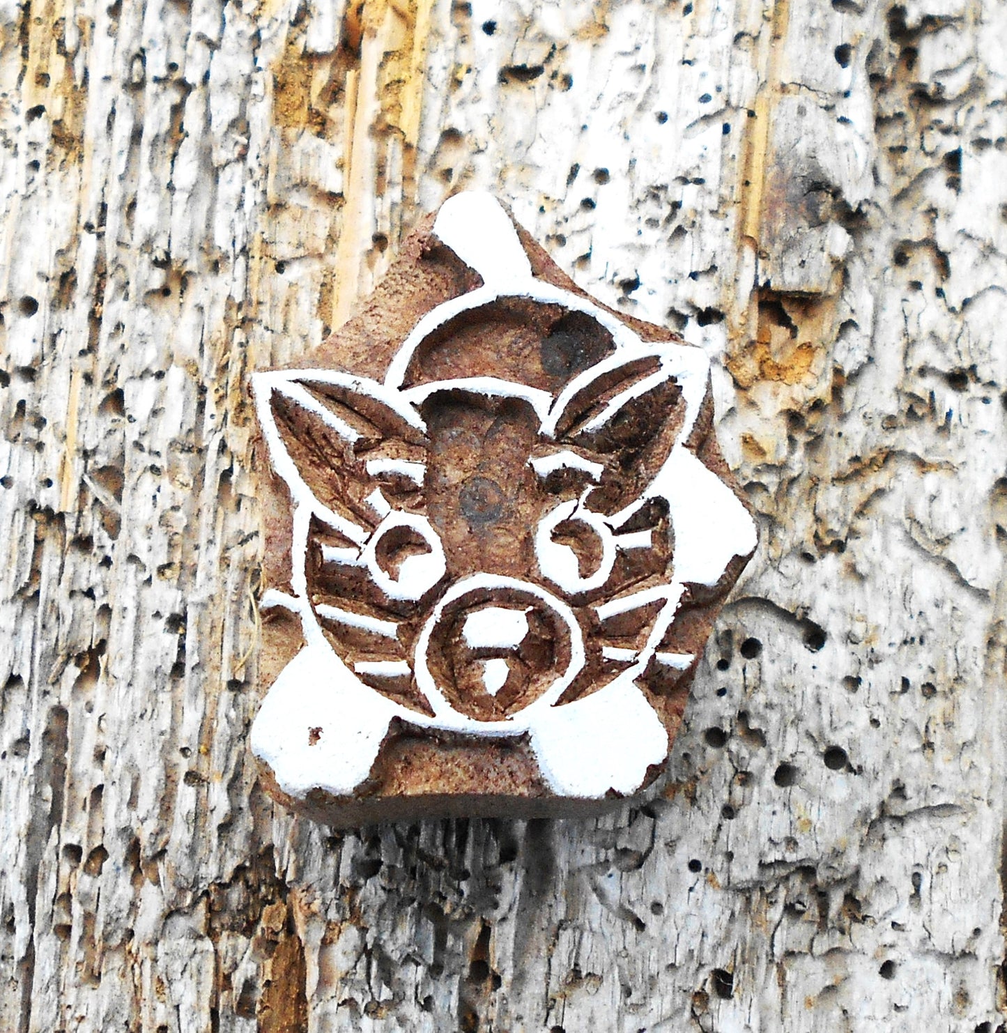 Tierstempel, Stoffdruckstempel, Holzdruckstempel, Blaudruckstempel, Katze