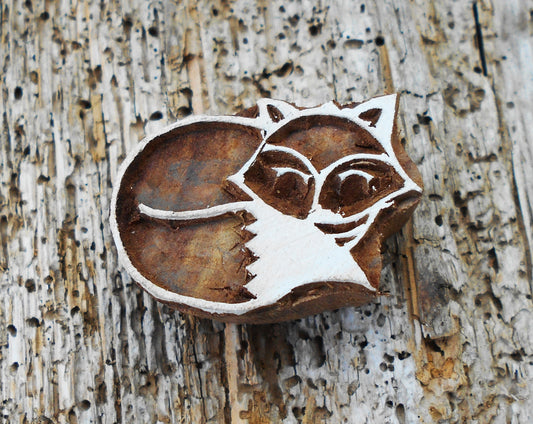 Tierstempel, Stoffdruckstempel, Holzdruckstempel, Blaudruckstempel, Fuchs
