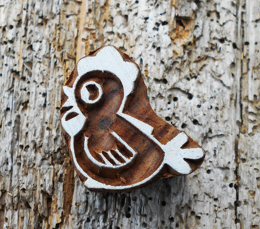 Tierstempel, Stoffdruckstempel, Holzdruckstempel, Blaudruckstempel, Küken