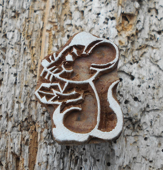 Tierstempel, Stoffdruckstempel, Holzdruckstempel, Blaudruckstempel, Maus