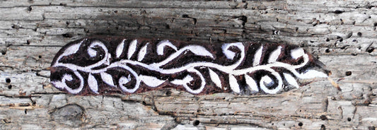 Bordürenstempel, Blaudruckstempel, Stoffdruckstempel, Textilstempel, Holzdruckstempel