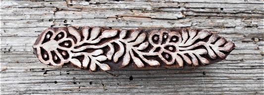 Bordürenstempel, Blaudruckstempel, Stoffdruckstempel, Textilstempel, Holzdruckstempel