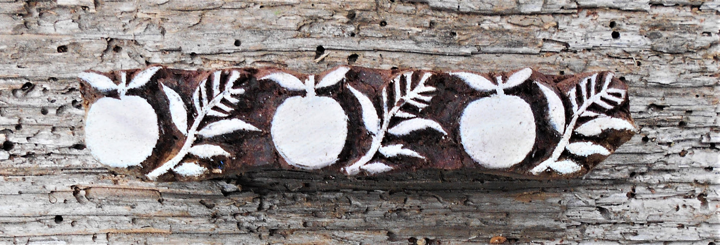 Bordürenstempel, Blaudruckstempel, Stoffdruckstempel, Textilstempel, Holzdruckstempel