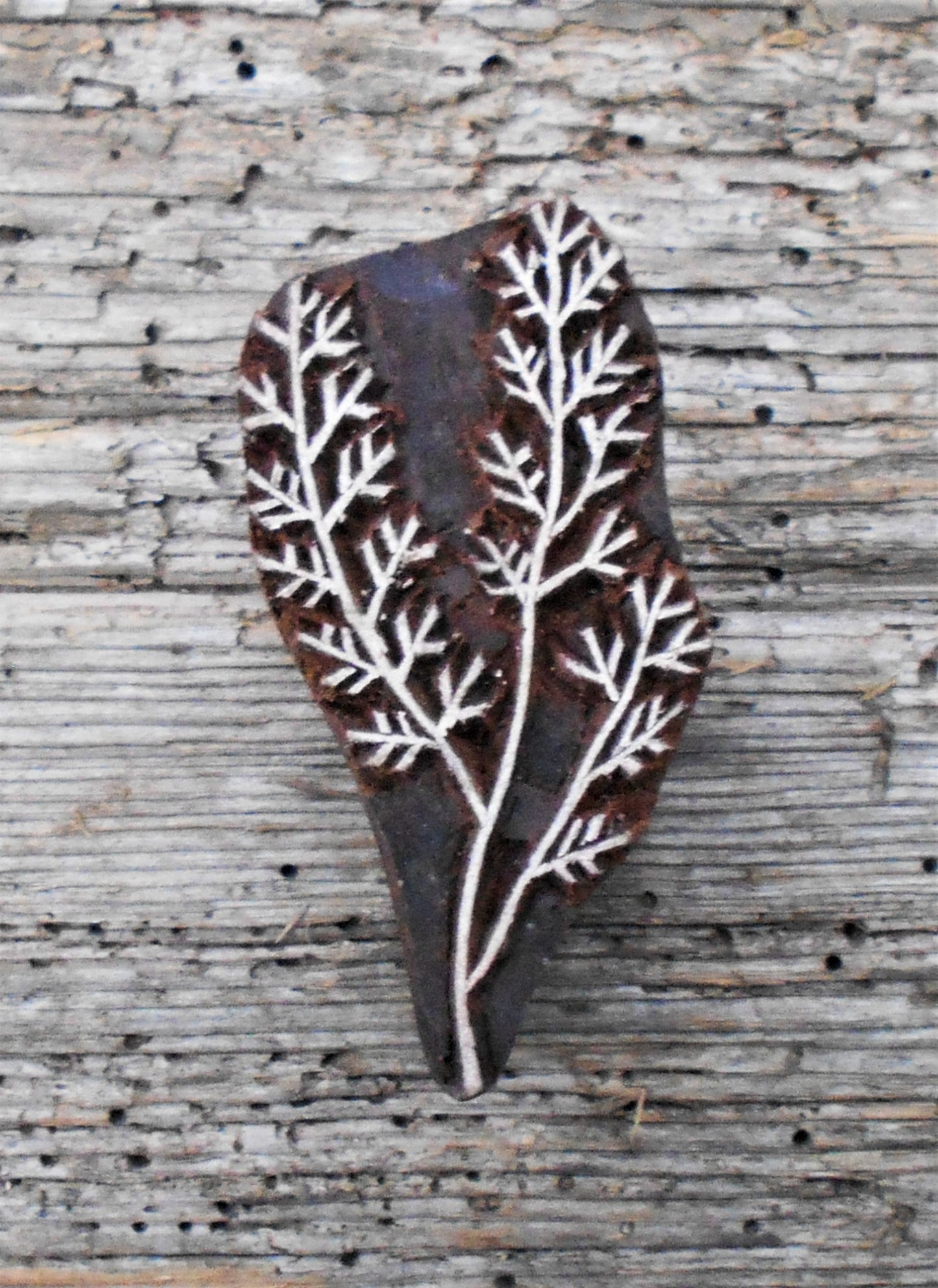 Stoffdruckstempel, Holzdruckstempel, Motivstempel, Blaudruckstempel, Gras