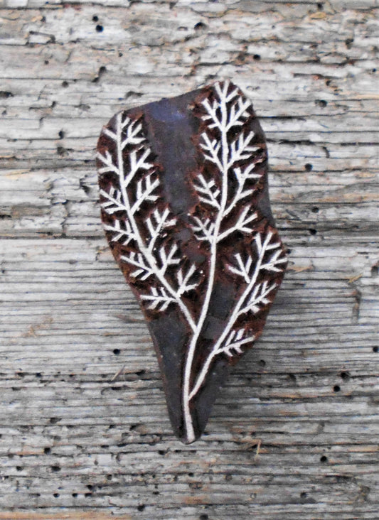 Stoffdruckstempel, Holzdruckstempel, Motivstempel, Blaudruckstempel, Gras