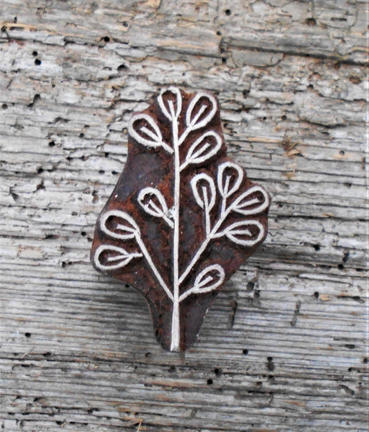 Stoffdruckstempel, Holzdruckstempel, Motivstempel, Blaudruckstempel, Gras
