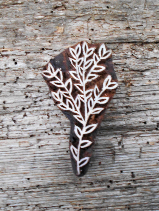Stoffdruckstempel, Holzdruckstempel, Motivstempel, Blaudruckstempel, Gras