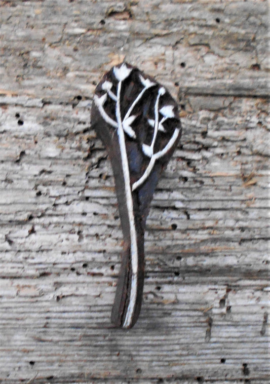 Stoffdruckstempel, Holzdruckstempel, Motivstempel, Blaudruckstempel, Gras