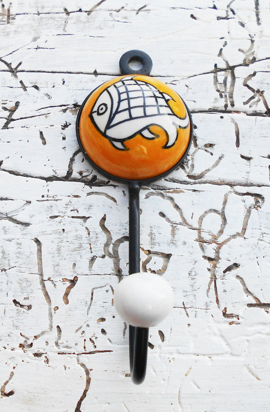 Garderobenhaken, Keramikhaken, Wandhaken, Kleiderhaken, weiß