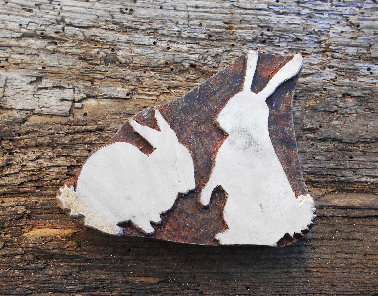 Tierstempel, Stoffdruckstempel, Holzdruckstempel, Blaudruckstempel, Hasen