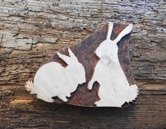 Tierstempel, Stoffdruckstempel, Holzdruckstempel, Blaudruckstempel, Hasen