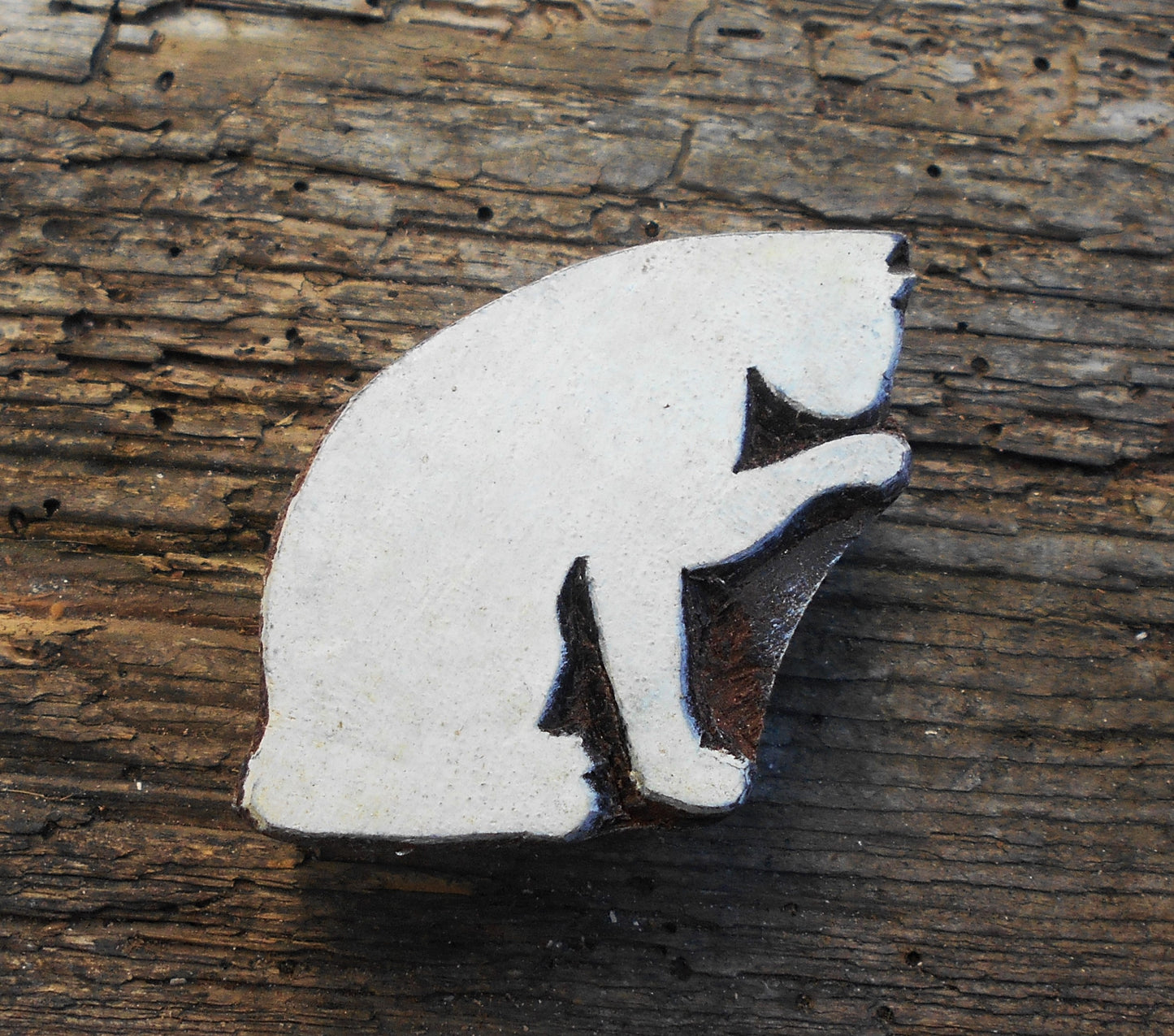 Tierstempel, Stoffdruckstempel, Holzdruckstempel, Blaudruckstempel, Katze