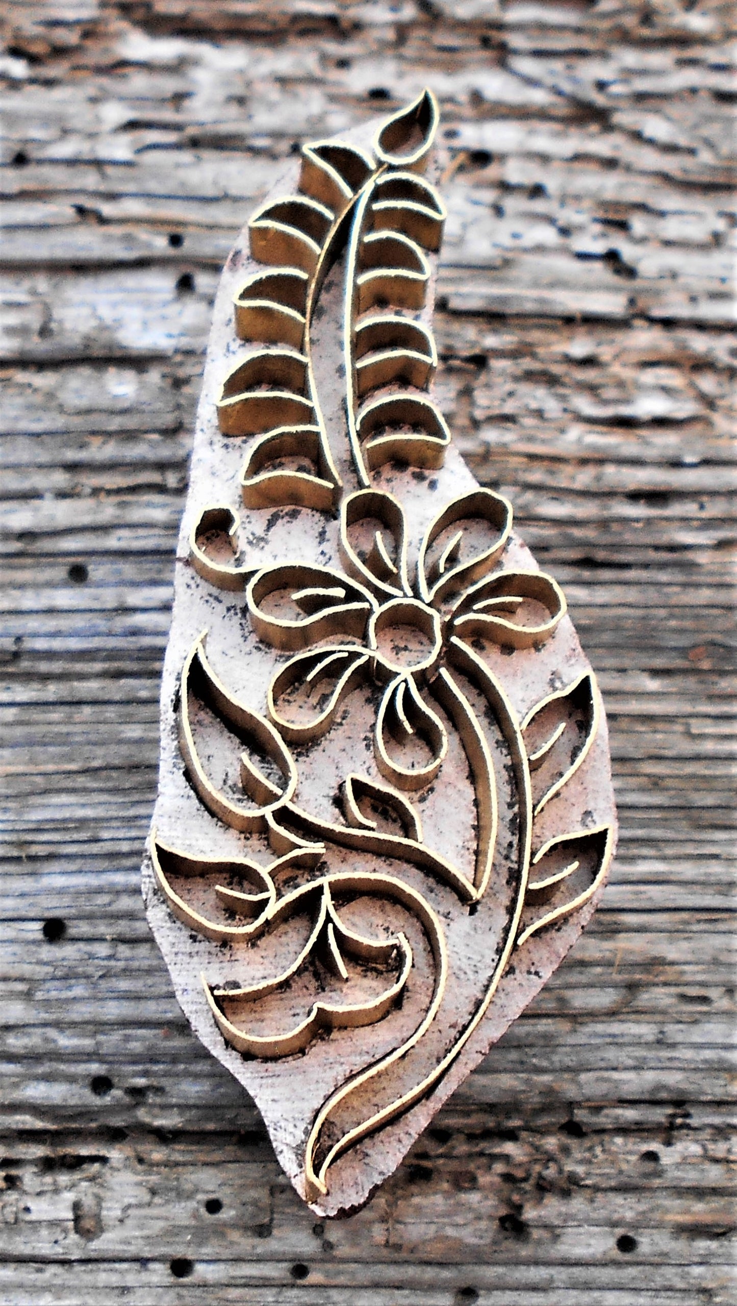 Metallstempel, Leinenstempel, Stoffdruckstempel, Bordüre