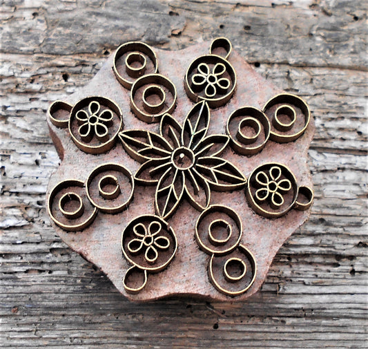 Metallstempel, Leinenstempel, Stoffdruckstempel, Mantra