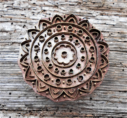 Metallstempel, Leinenstempel, Stoffdruckstempel, Mantra