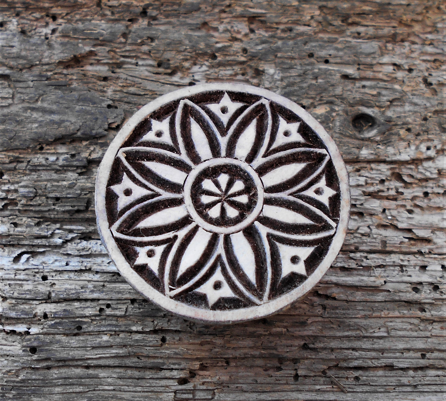 Holzdruckstempel, Stoffdruckstempel, Textilstempel, Motivstempel, Druckstempel