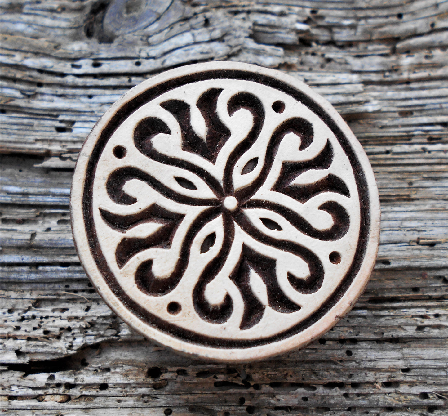 Holzdruckstempel, Stoffdruckstempel, Textilstempel, Motivstempel, Druckstempel