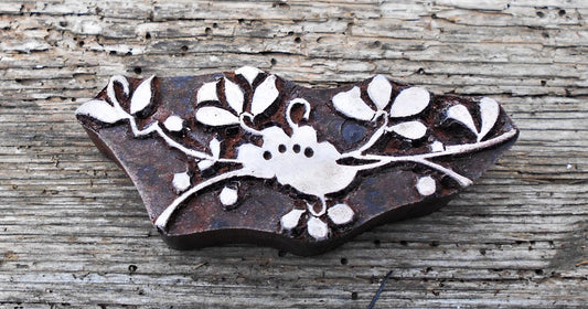 Stoffdruckstempel, Holzdruckstempel, Textilstempel, Blaudruckstempel, Motivstempel