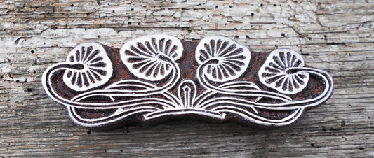 Stoffdruckstempel, Holzdruckstempel, Textilstempel, Blaudruckstempel, Motivstempel