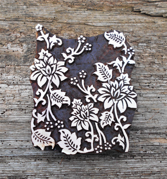 Motivstempel, Stoffdruckstempel, Holzdruckstempel, Textilstempel, Blaudruckstempel